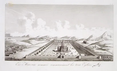 Echsmiazin, known as the Three Churches, from Voyages du Chevalier Chardin en Perse, et en autres Lieux d